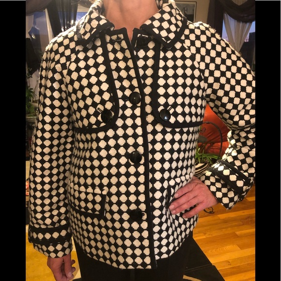 Tibi Black/white coat, size 4 - Picture 3 of 8